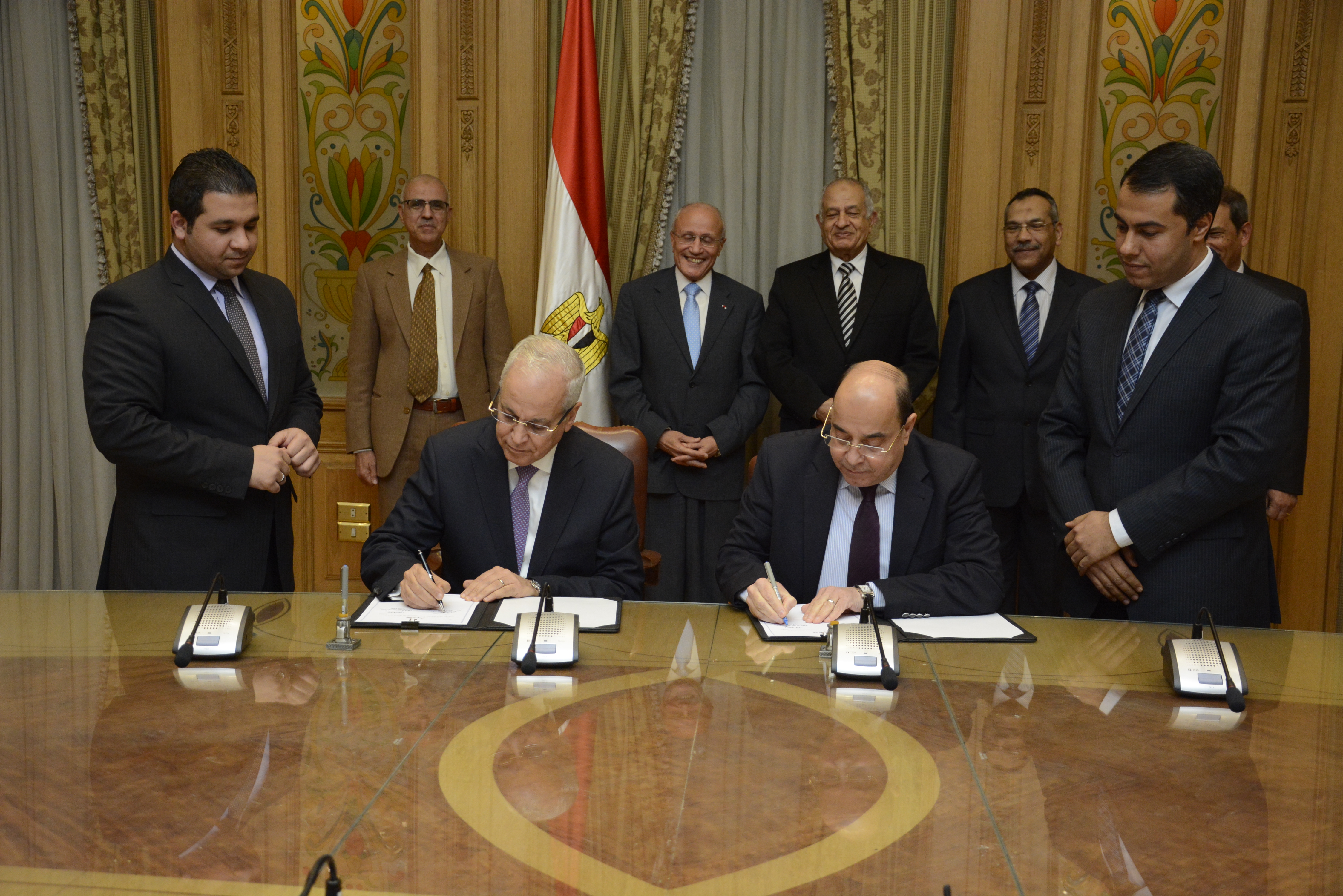 بروتوكول التعاون المشترك بين الشركة المصرية لأعمال النقل البحري و الهيئة القومية للإنتاج الحربي